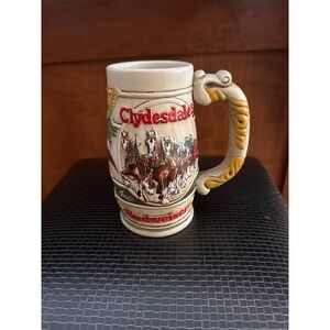 Budweiser Clydesdales Stein Mug Handcrafted by Ceramarte Exclusive Promotional